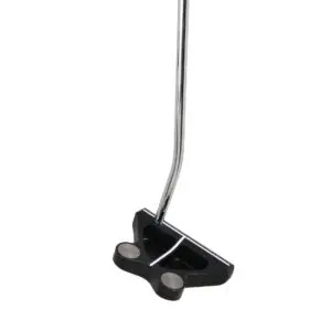 A black putter with two metal tips.