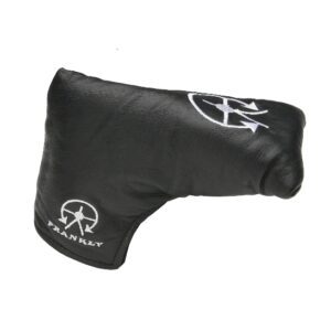 A black putter cover with the logo of callaway golf.